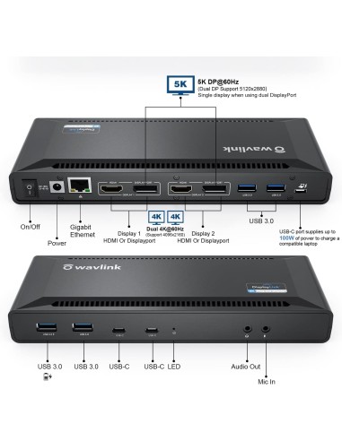WAVLINK station d'accueil  100w