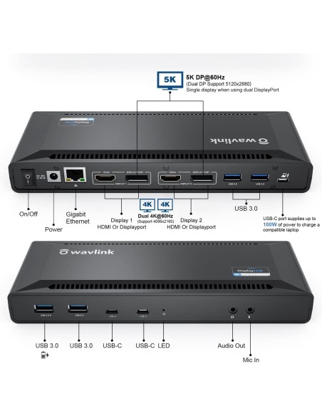 WAVLINK station d'accueil  100w