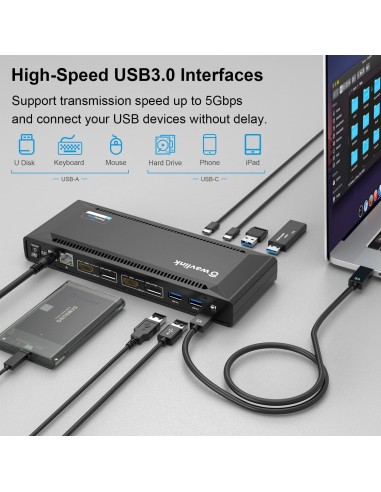 WAVLINK station d'accueil  100w